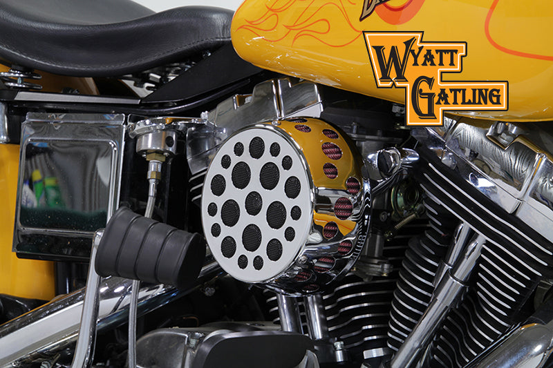 Chrome Wyatt Gatling Air Cleaner Assembly