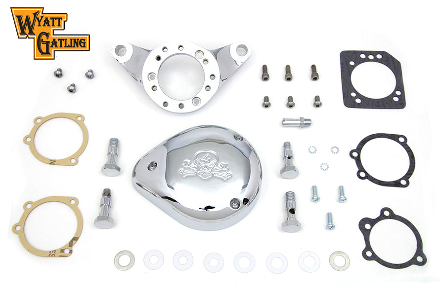 Chrome Wyatt Gatling Air Cleaner Assembly