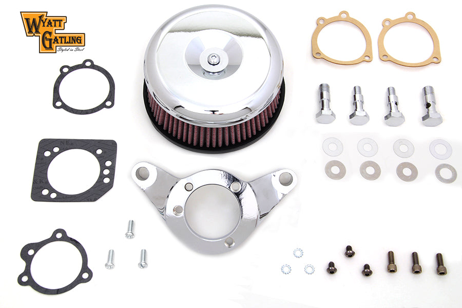 Chrome Wyatt Gatling Air Cleaner Assembly