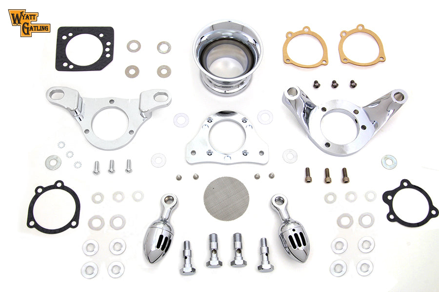 Chrome Wyatt Gatling Velocity Stack Assembly