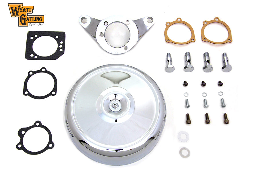 Chrome Wyatt Gatling Air Cleaner Assembly