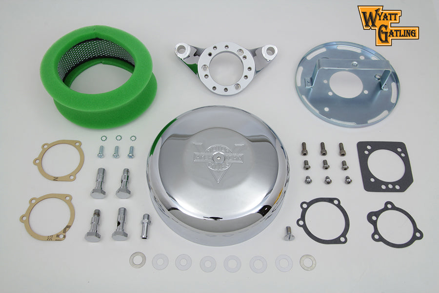 Chrome Wyatt Gatling Air Cleaner Assembly
