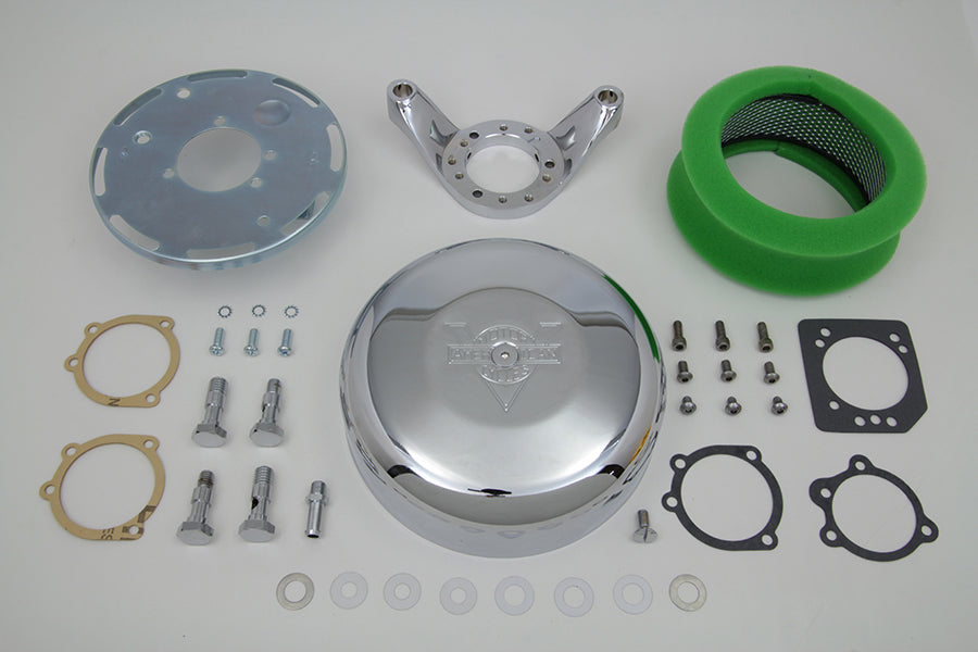 Chrome Wyatt Gatling Air Cleaner Assembly