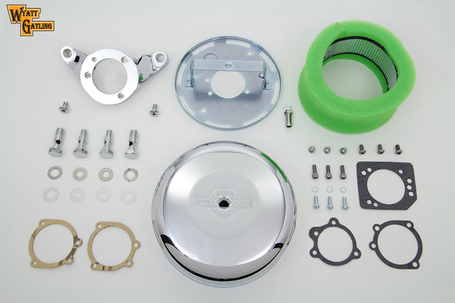 Chrome Wyatt Gatling Air Cleaner Assembly