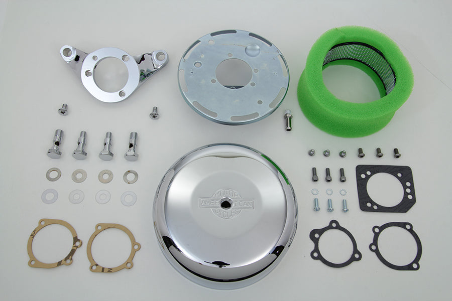 Chrome Wyatt Gatling Air Cleaner Assembly