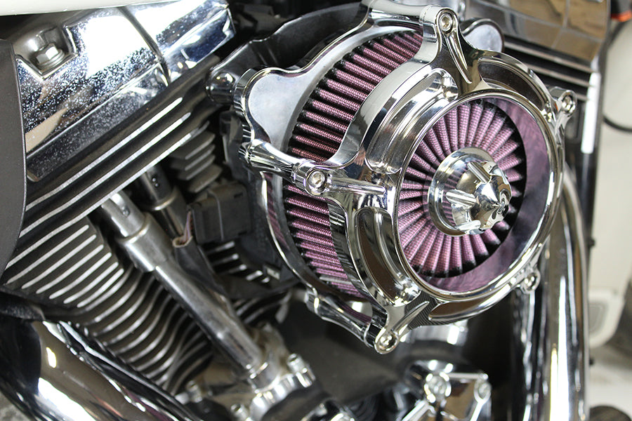 Exposed Filter Air Cleaner Kit Chrome