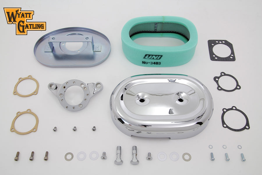 Chrome Wyatt Gatling Air Cleaner Assembly