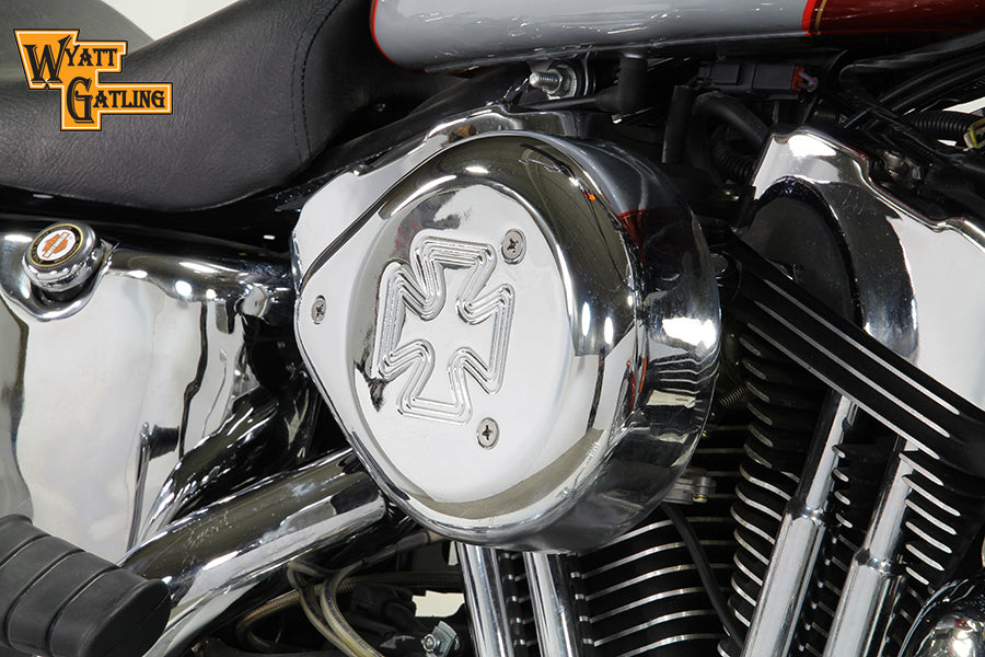 Chrome Wyatt Gatling Air Cleaner Assembly