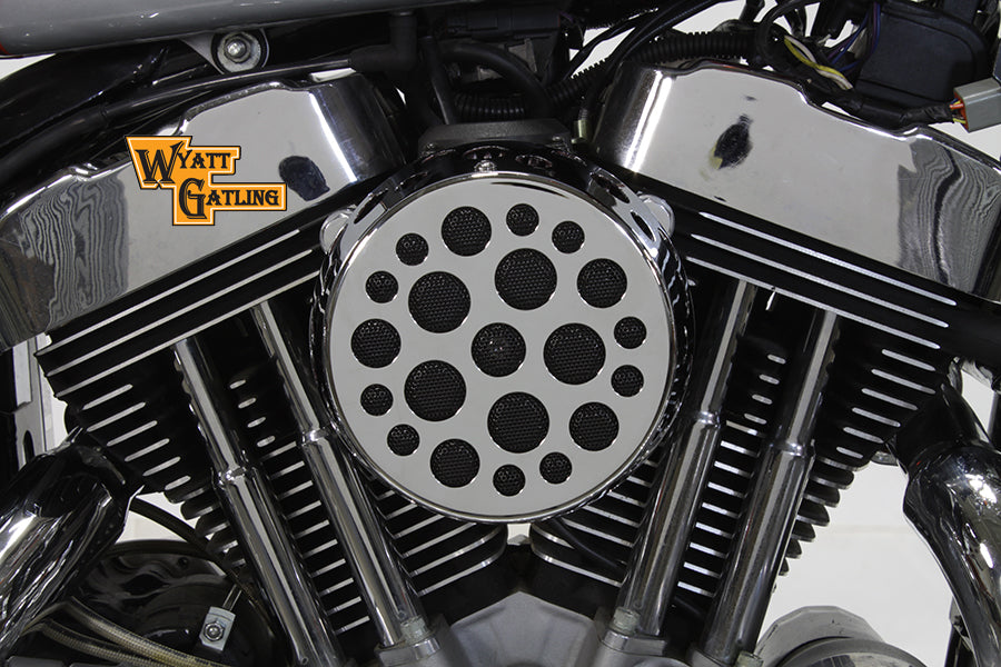 Chrome Wyatt Gatling Air Cleaner Assembly