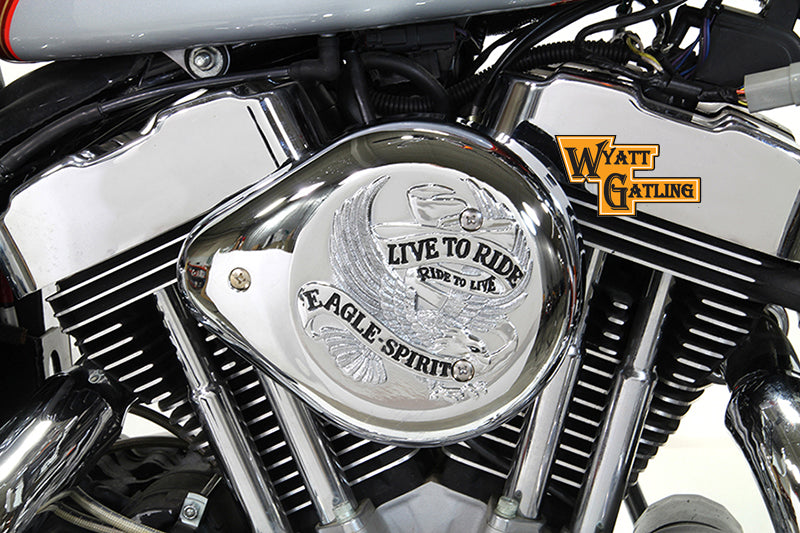 Chrome Wyatt Gatling Air Cleaner Assembly