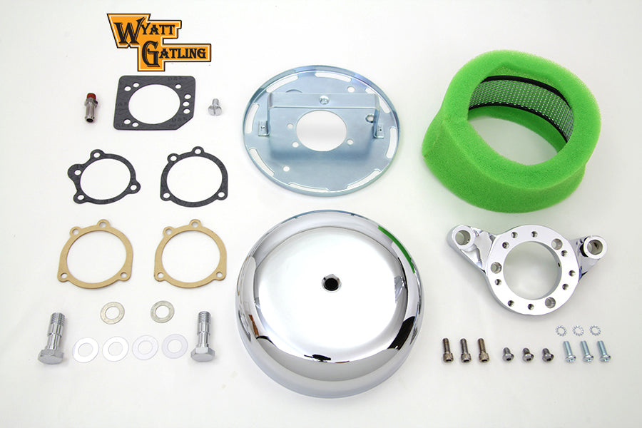 Chrome Wyatt Gatling Air Cleaner Assembly