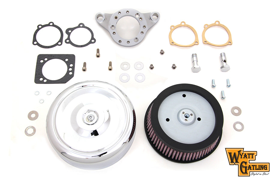 Chrome Wyatt Gatling Air Cleaner Assembly