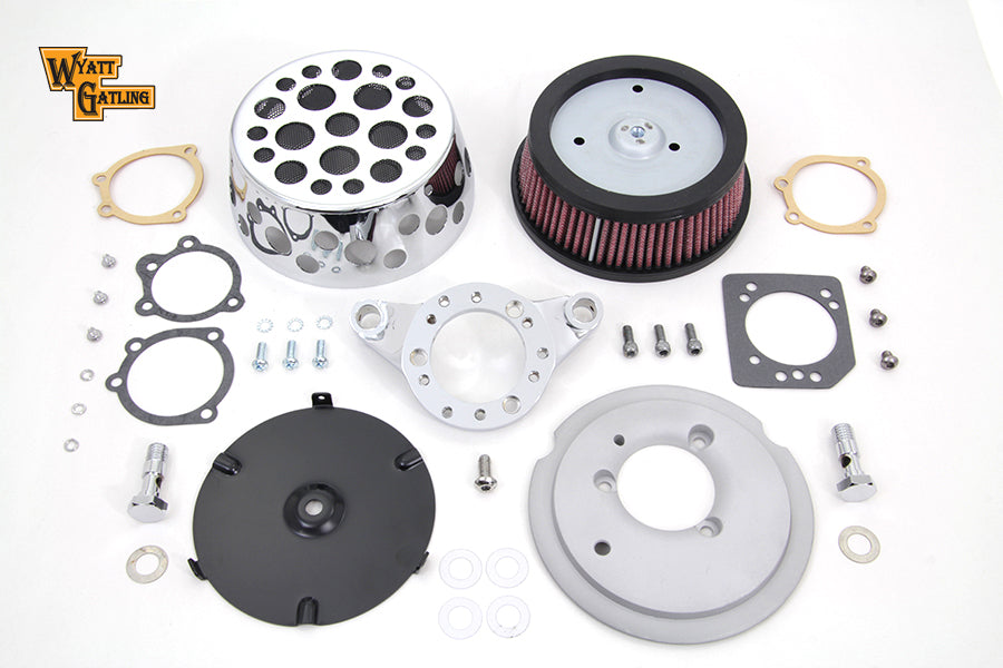 Chrome Wyatt Gatling Air Cleaner Assembly