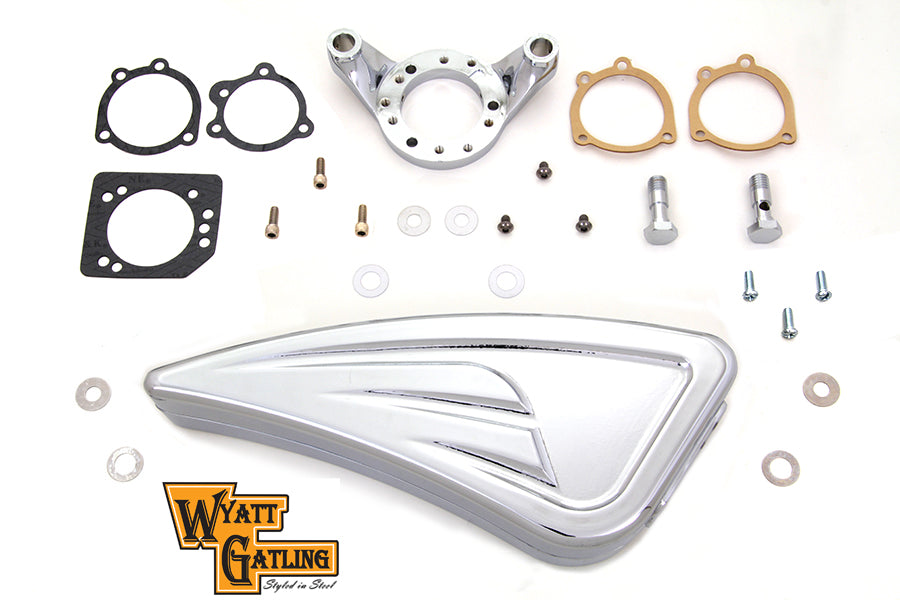 Chrome Wyatt Gatling Air Cleaner Assembly