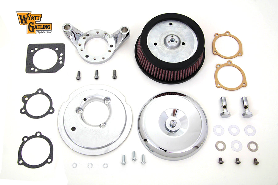 Chrome Wyatt Gatling Air Cleaner Assembly