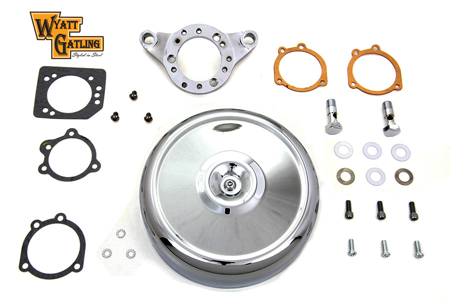 Chrome Wyatt Gatling Air Cleaner Assembly