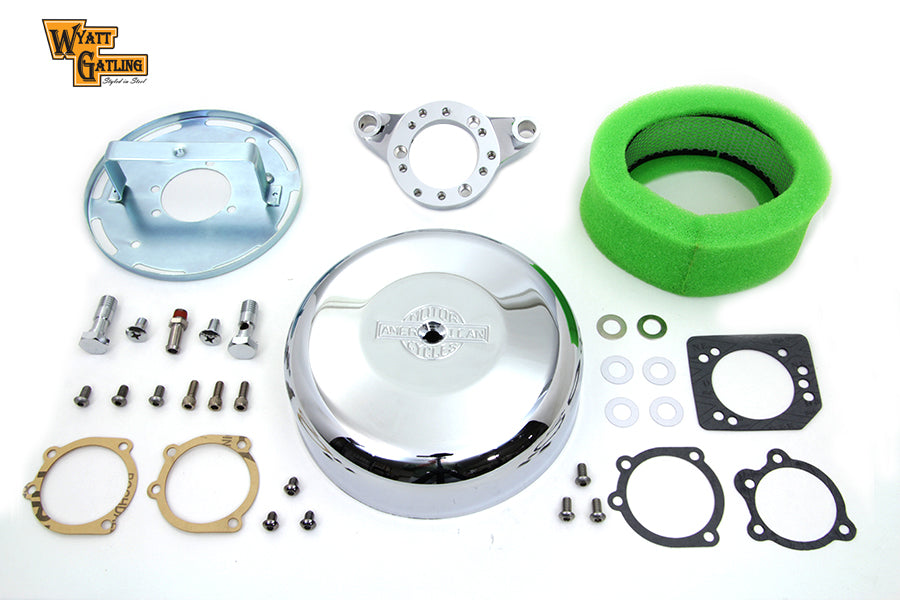 Chrome Wyatt Gatling Air Cleaner Assembly
