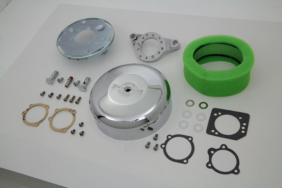 Chrome Wyatt Gatling Air Cleaner Assembly