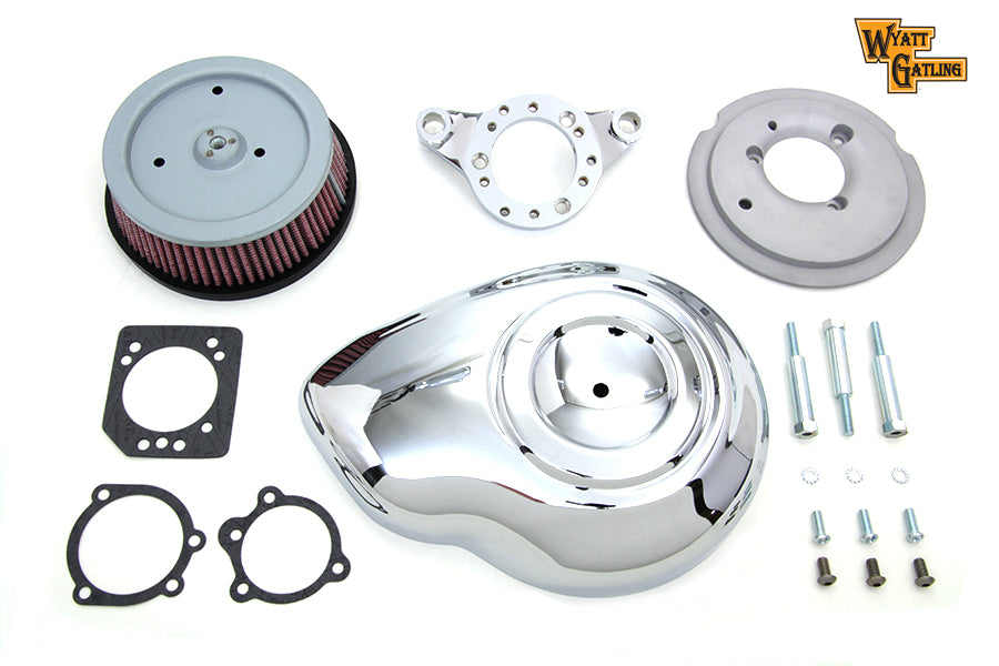 Chrome Wyatt Gatling Air Cleaner Assembly
