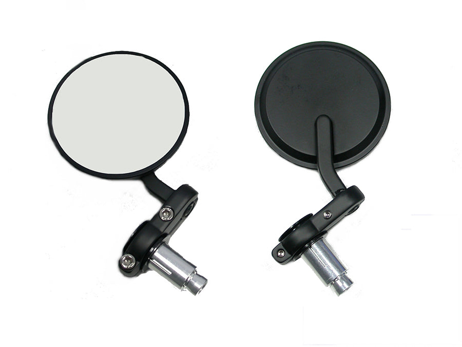 Cafe Style Mirror Set Black