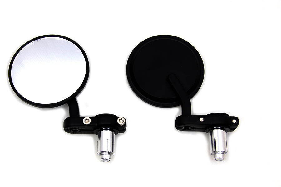 Cafe Style Mirror Set Black