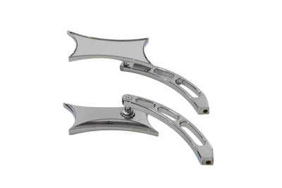 Oblique Mirror Set Billet Chrome