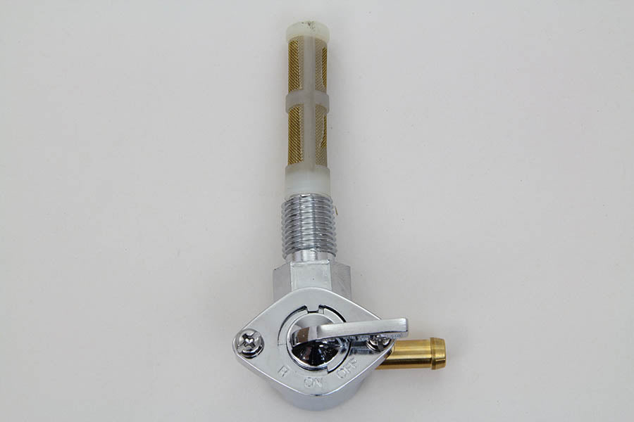 Chrome Petcock with 90° Outlet