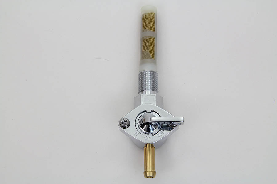 Chrome Petcock with Straight Outlet