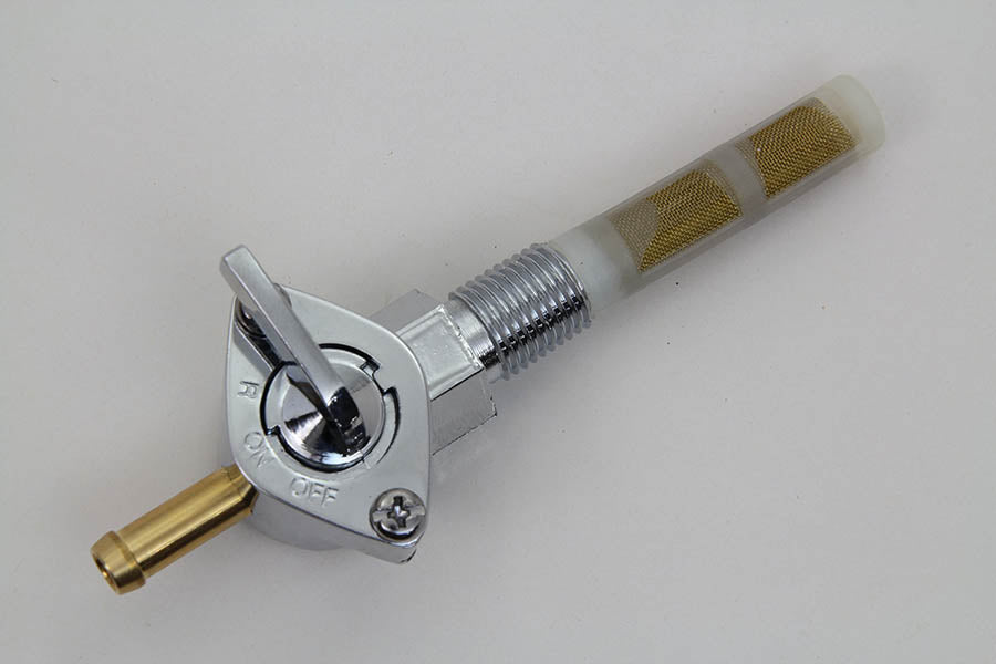 Chrome Petcock with Straight Outlet