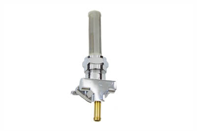 Chrome Petcock with Straight Outlet and Nut