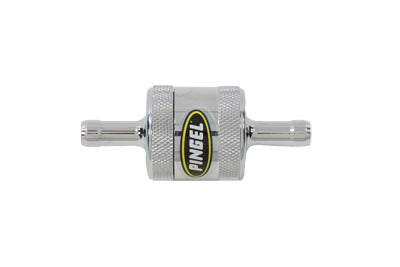 Pingel Inline Fuel Filter Chrome