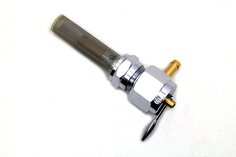 Chrome Hex Petcock Forward Facing