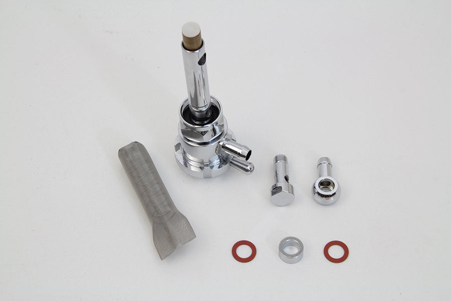 Sifton Chrome Petcock Notch with Angle Fitting