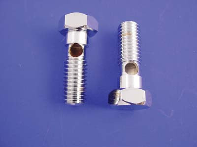 Breather Banjo Bolt Set Chrome