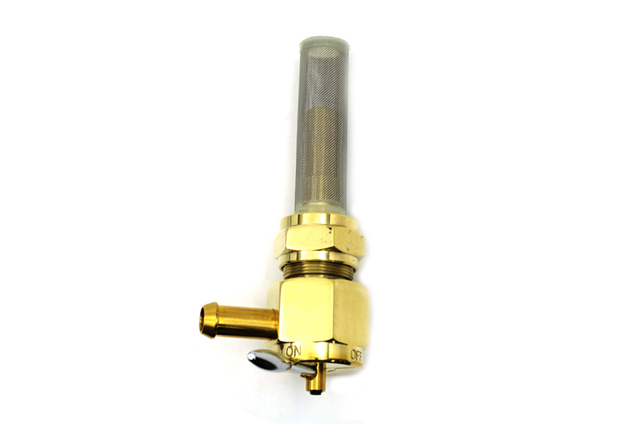 Sifton Brass Hex Petcock 90° Left Hand Spigot with Nut