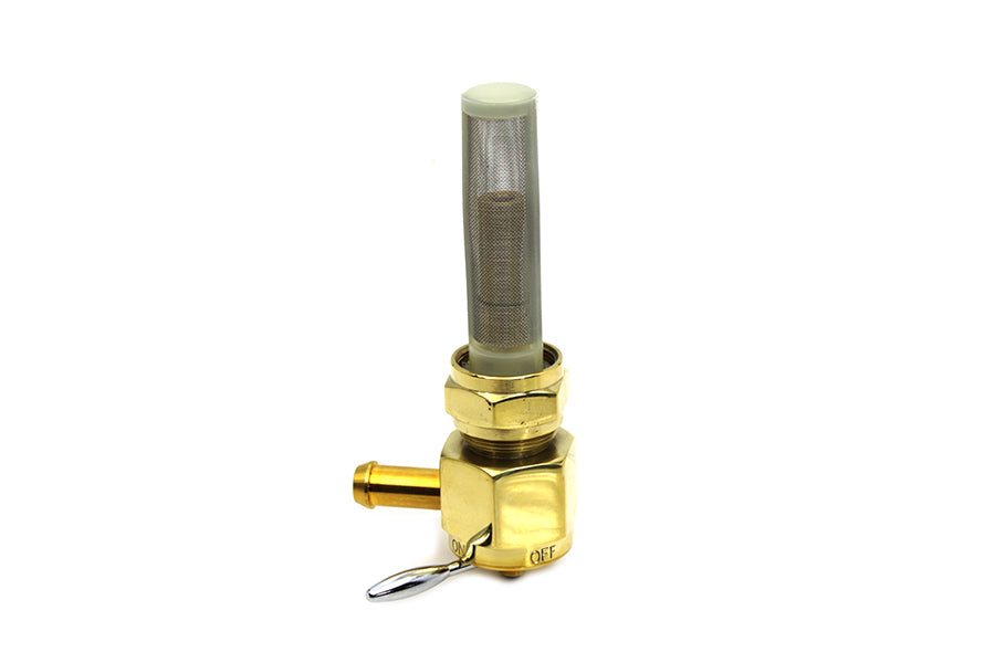 Sifton Brass Hex Petcock 90° Left Hand Spigot with Nut