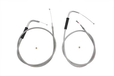 42 Stainless Steel Throttle and Idle Cable Set