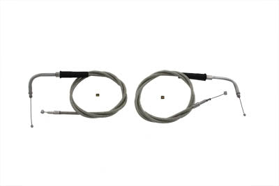 44 Stainless Steel Throttle and Idle Cable Set