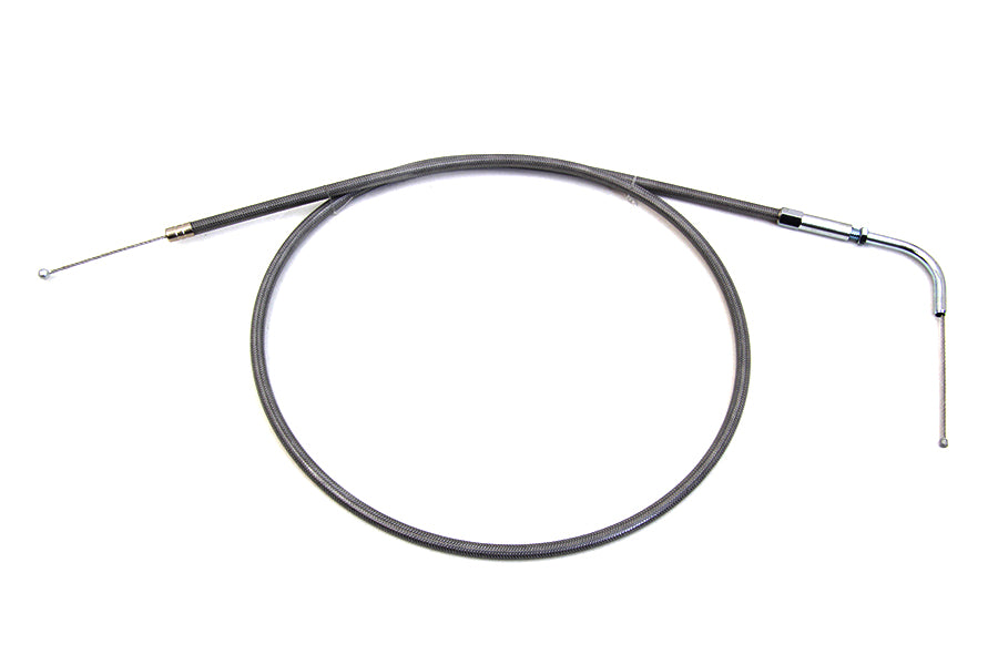 Stainless Steel Throttle Cable with 38 Casing and 90° Elbow