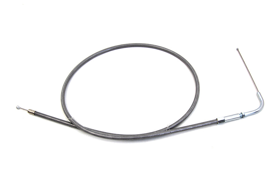 Stainless Steel Throttle Cable with 38 Casing and 90° Elbow