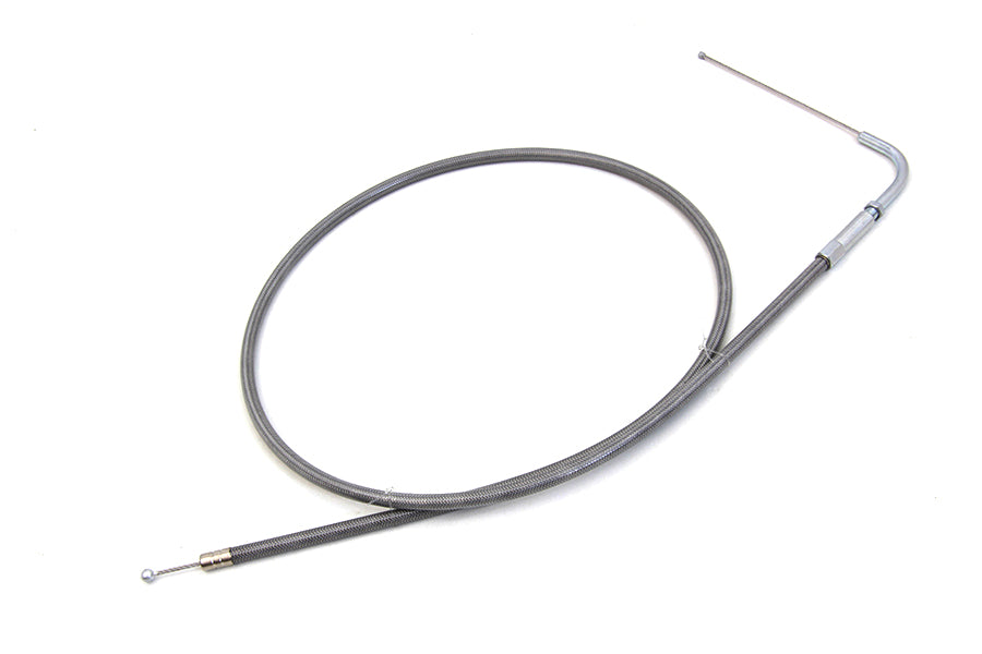 Stainless Steel Throttle Cable with 38 Casing and 90° Elbow