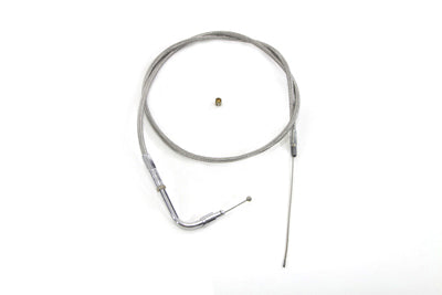38" Braided Stainless Steel Idle Cable