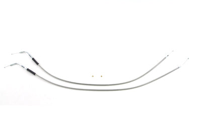 Stainless Steel Throttle and Idle Cable Set