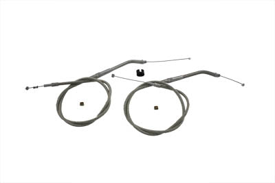 33.66 Stainless Steel Throttle and Idle Cable Set