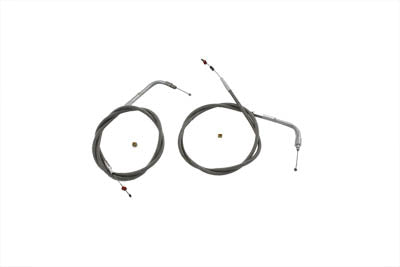 38 Stainless Steel Throttle and Idle Cable Set