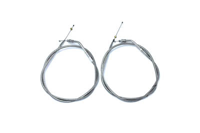 Stainless Steel Throttle and Idle Cable Set with 42 Casings