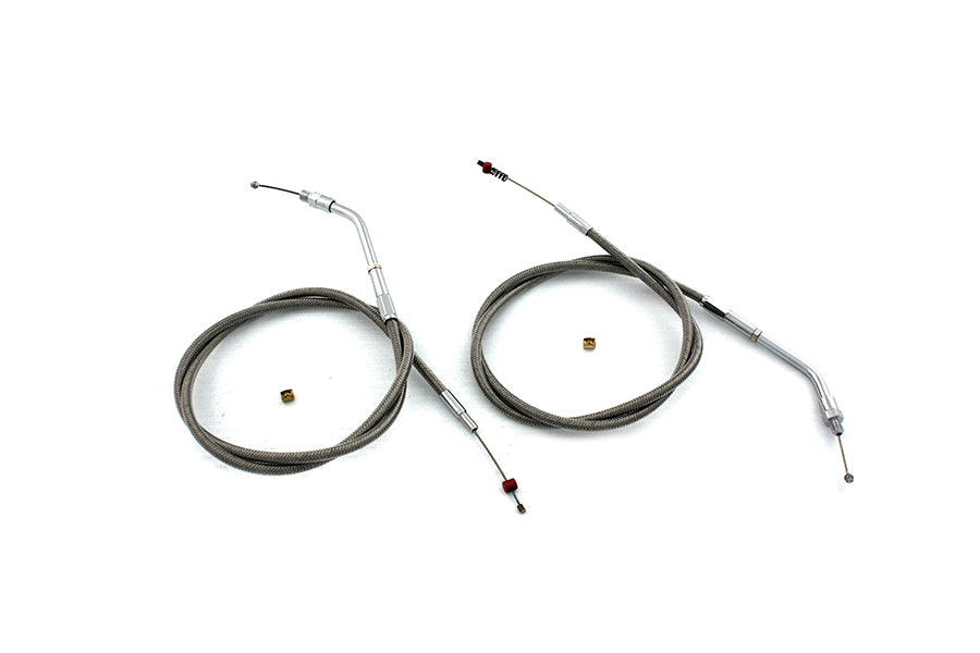 Stainless Steel Throttle and Idle Cable Set