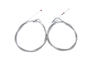 43.875 Stainless Steel Throttle and Idle Cable Set