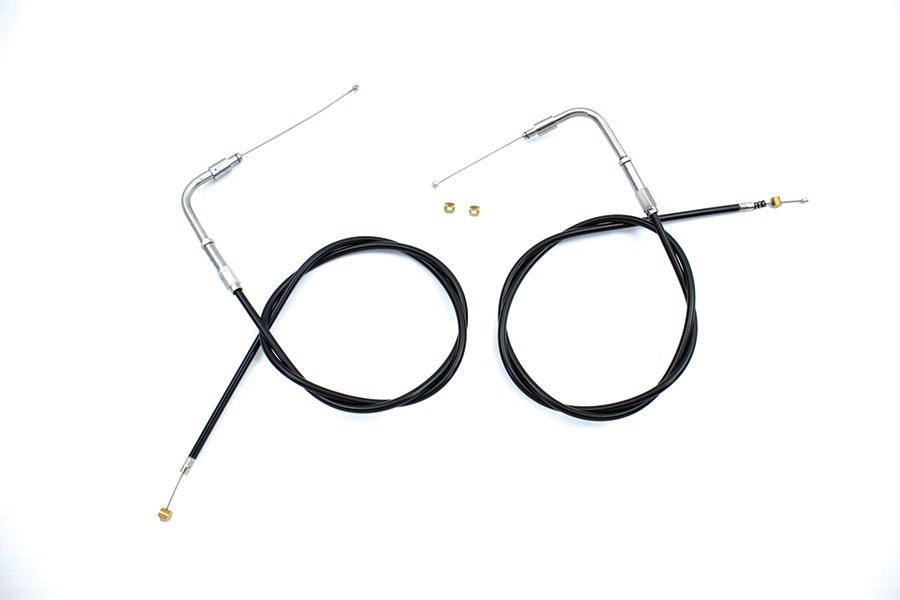 34.84 Black Throttle and Idle Cable Set