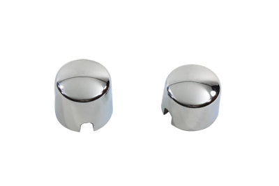 Chrome Rear Axle Nut Cover Set